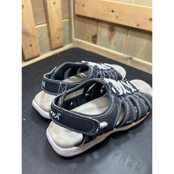 Ryka Womens Sandals Size 9.5 Wide Dark Blue Athletic Sports Shoes - Picture 3 of 6